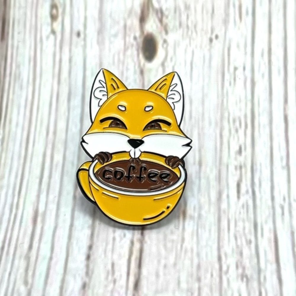 🆕 Coffee Theme Series Soft Enamel Pins Custom Cup Cats